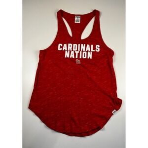 PINK‎ Victoria's Secret Cardinals Nation Red Tank Top Racerback Women's Medium